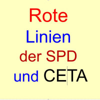 Rote Linien der SPD und CETA