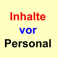 Inhalte vor Personal